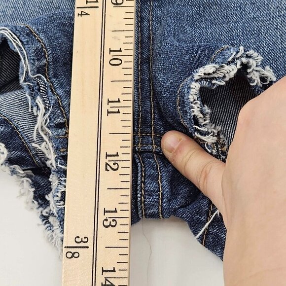 Tularosa Emma High Rise Denim Jean Shorts Dark Wash Women’s Size 26 Summer Beach - Picture 12 of 13